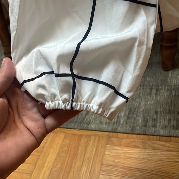 White with black stripes blouse - Picture 2 of 5